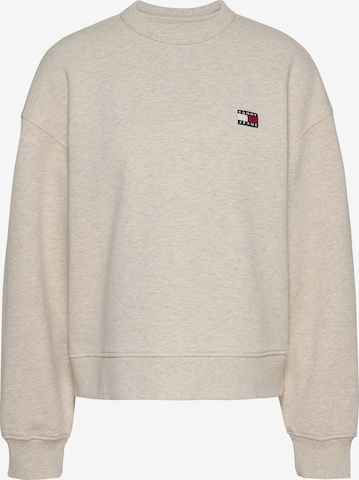 Felpa di Tommy Jeans in beige: frontale
