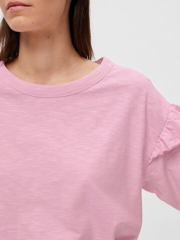 T-shirt 'Rylie' SELECTED FEMME en rose