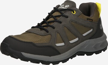 JACK WOLFSKIN - Zapatos bajos 'Woodland 2 Texapore' en verde: frente