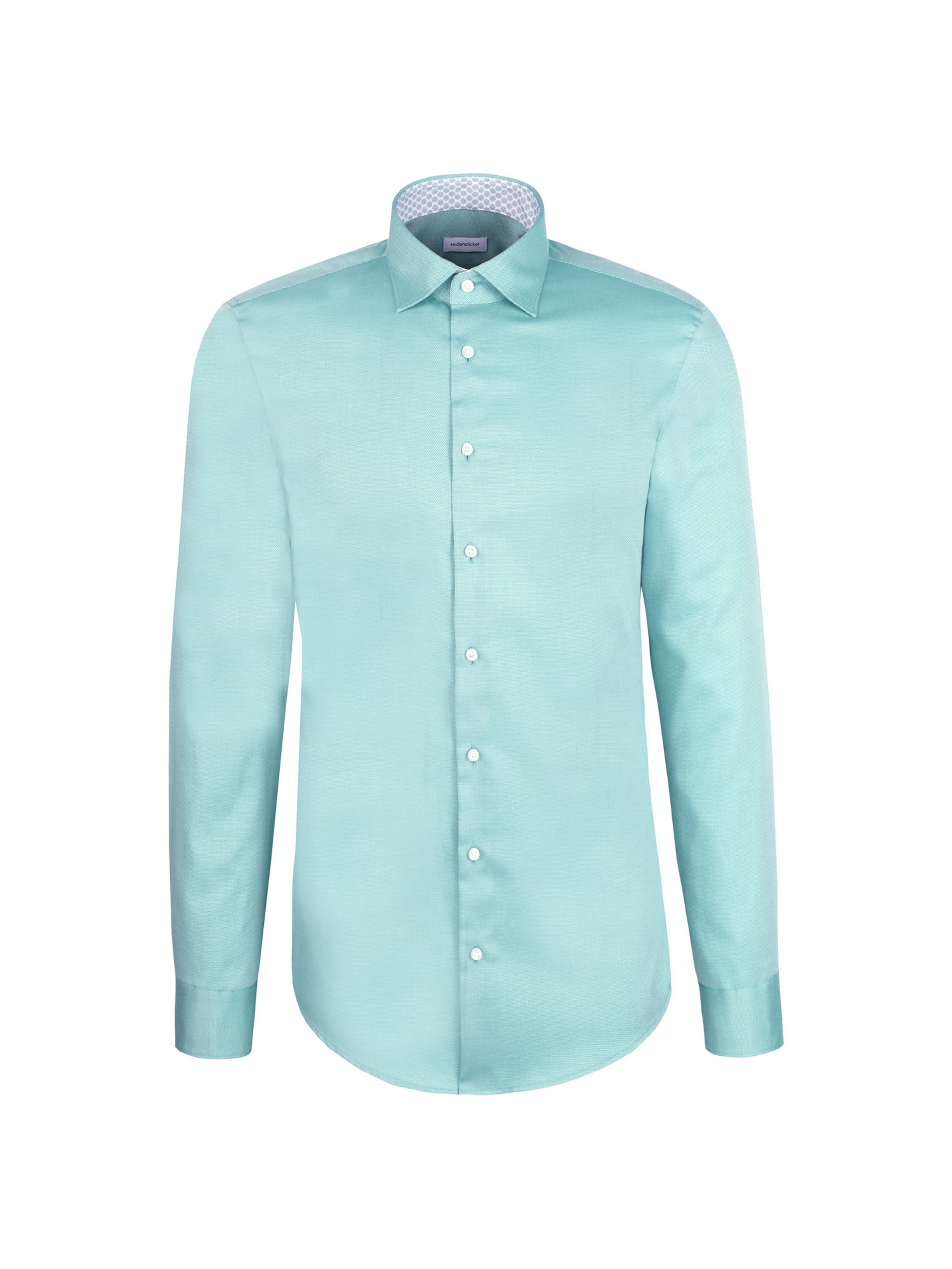 Coupe slim Chemise business 'Schwarze Rose' SEIDENSTICKER en vert : devant