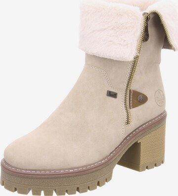 Bottines Rieker en beige : devant