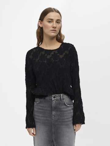 OBJECT Shirt 'ANMARI' in Schwarz: Vorderseite
