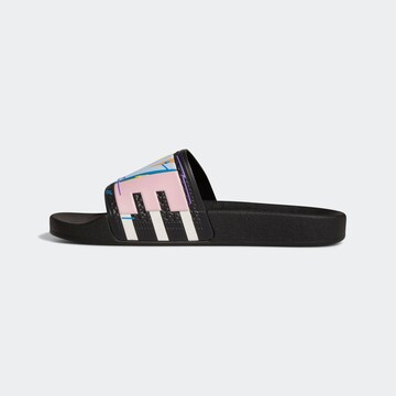 juoda ADIDAS ORIGINALS Sandalai / maudymosi batai 'Pride'