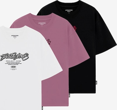 Marškinėliai iš JACK & JONES, spalva – purpurinė / juoda / balta, Prekių apžvalga