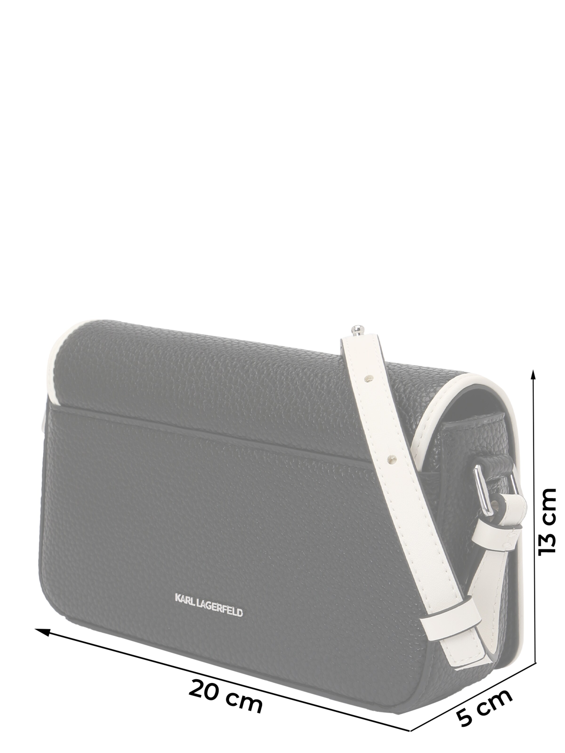 Karl Lagerfeld Axelremsväska i svart