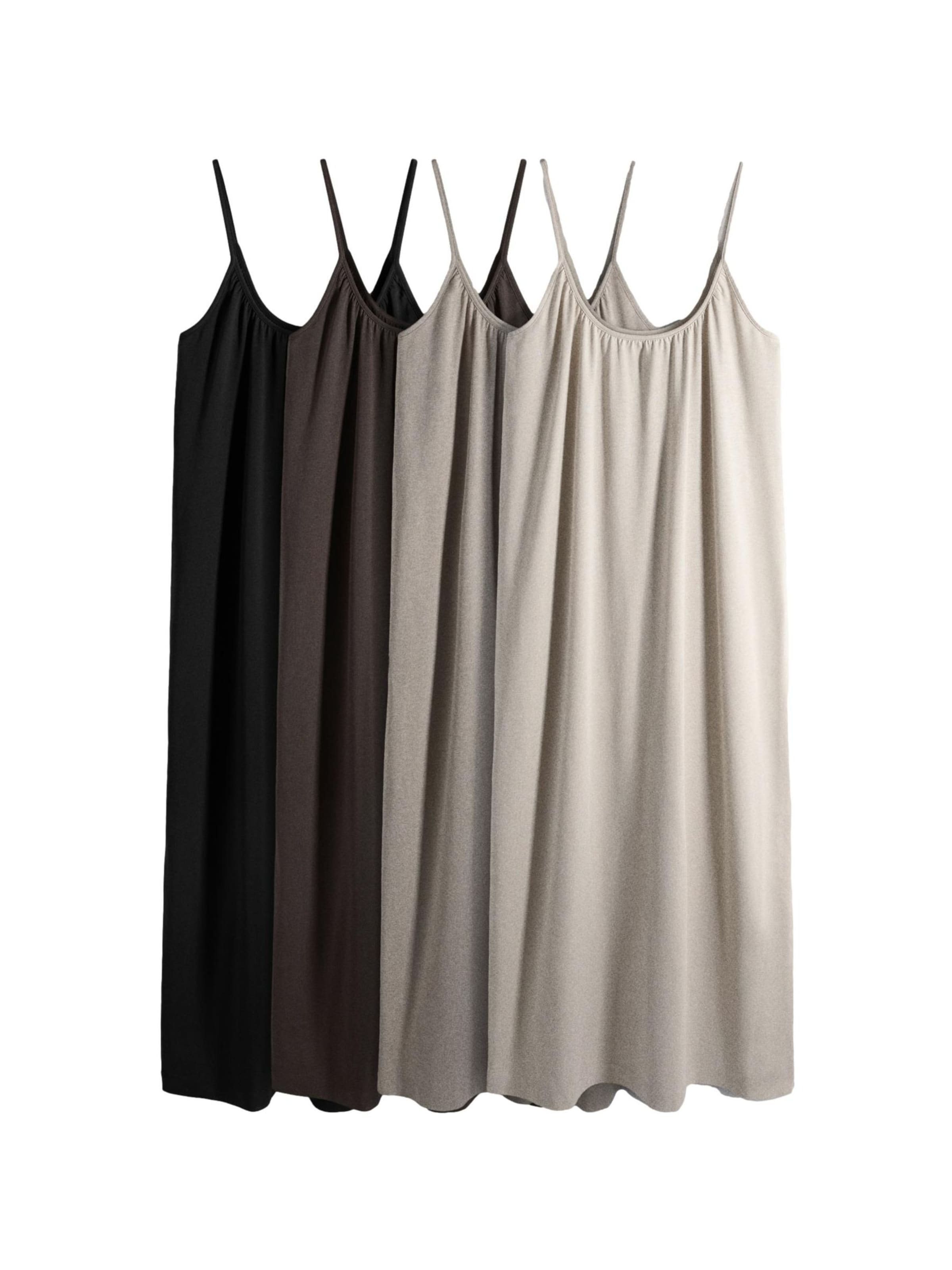 The Set Vestido 'Essentials' em 34 em chocolate / greige / acinzentado / preto, Vista do artigo