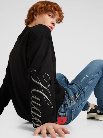 HUGO Red Sweatshirt 'Deaside' in Zwart