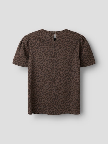 NAME IT T-Shirt 'NKFLINNA' in Braun