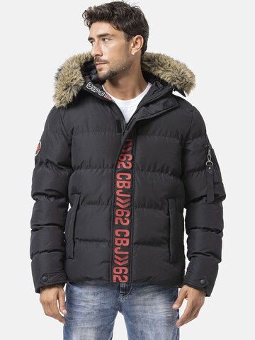 Veste d’hiver 'CM227 ' CIPO & BAXX en noir : devant