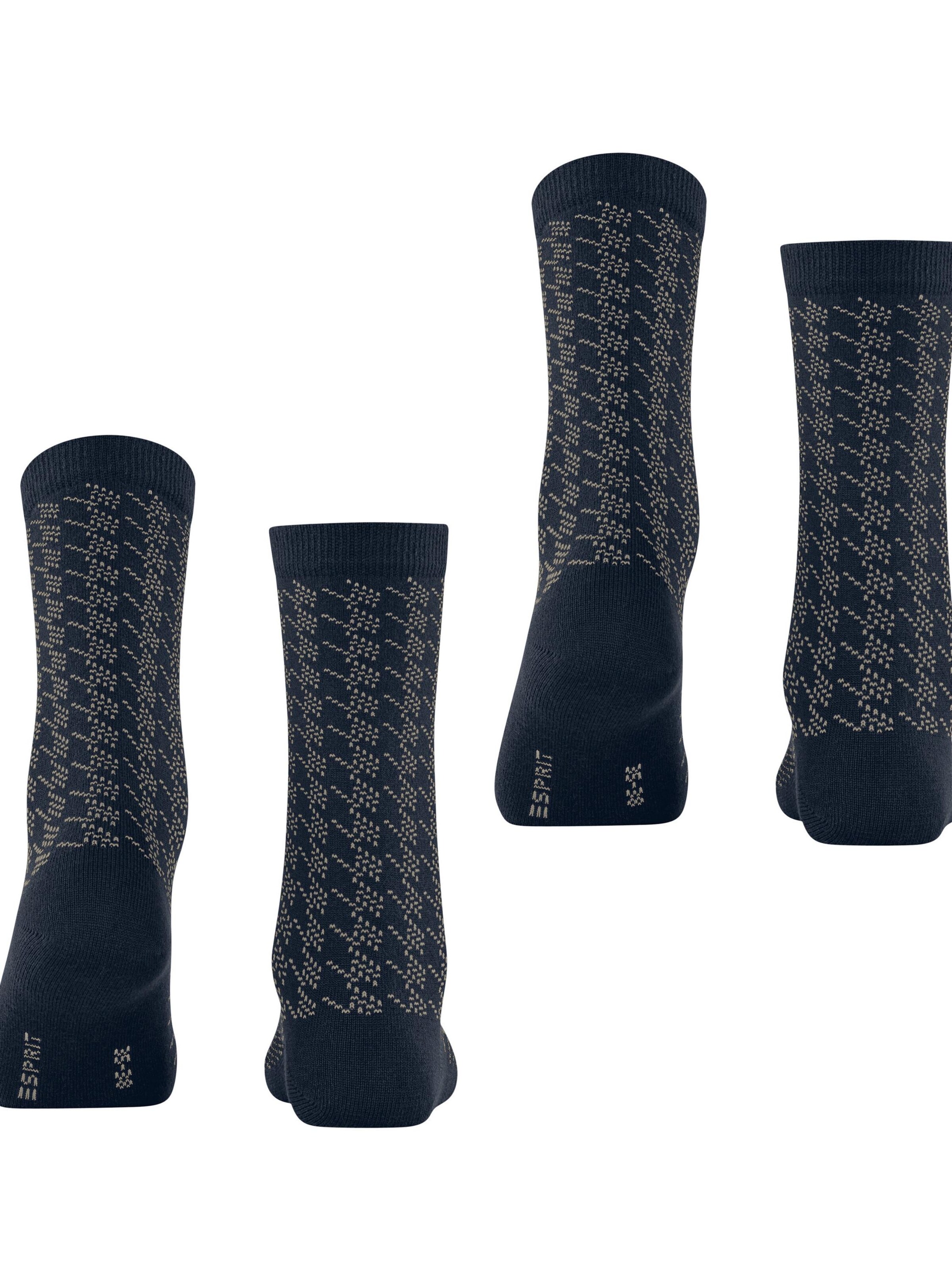 ESPRIT Socken 'Pepita Pattern 2-Pack'‌‌‌ in Blau