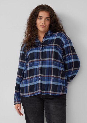 s.Oliver Blouse in Blauw: voorkant