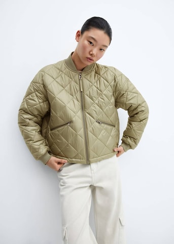 MANGO Funkcionalna jakna 'Lapiz' | zelena barva