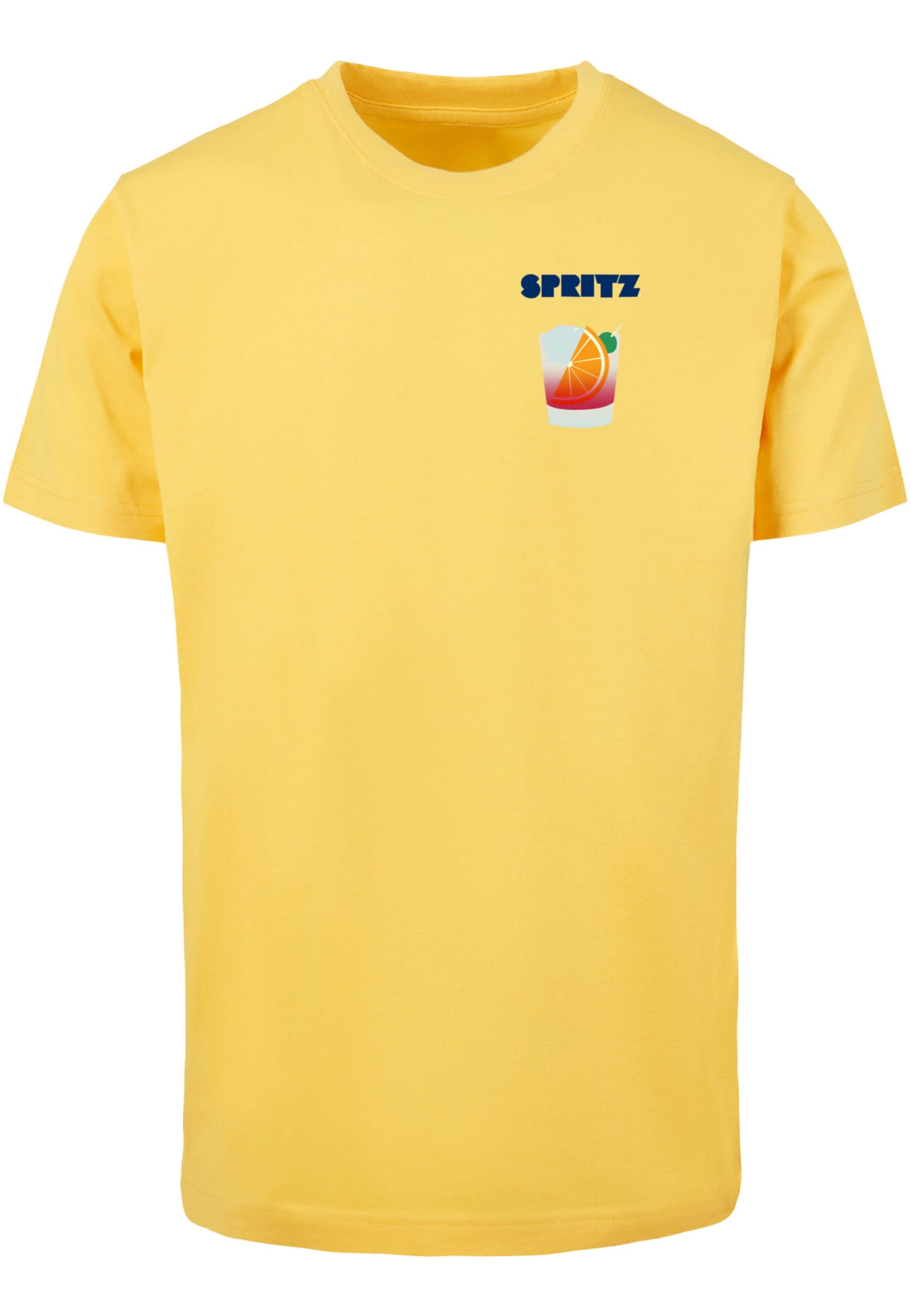 Maglietta 'Vintage Spritz' di MT Men in giallo: frontale