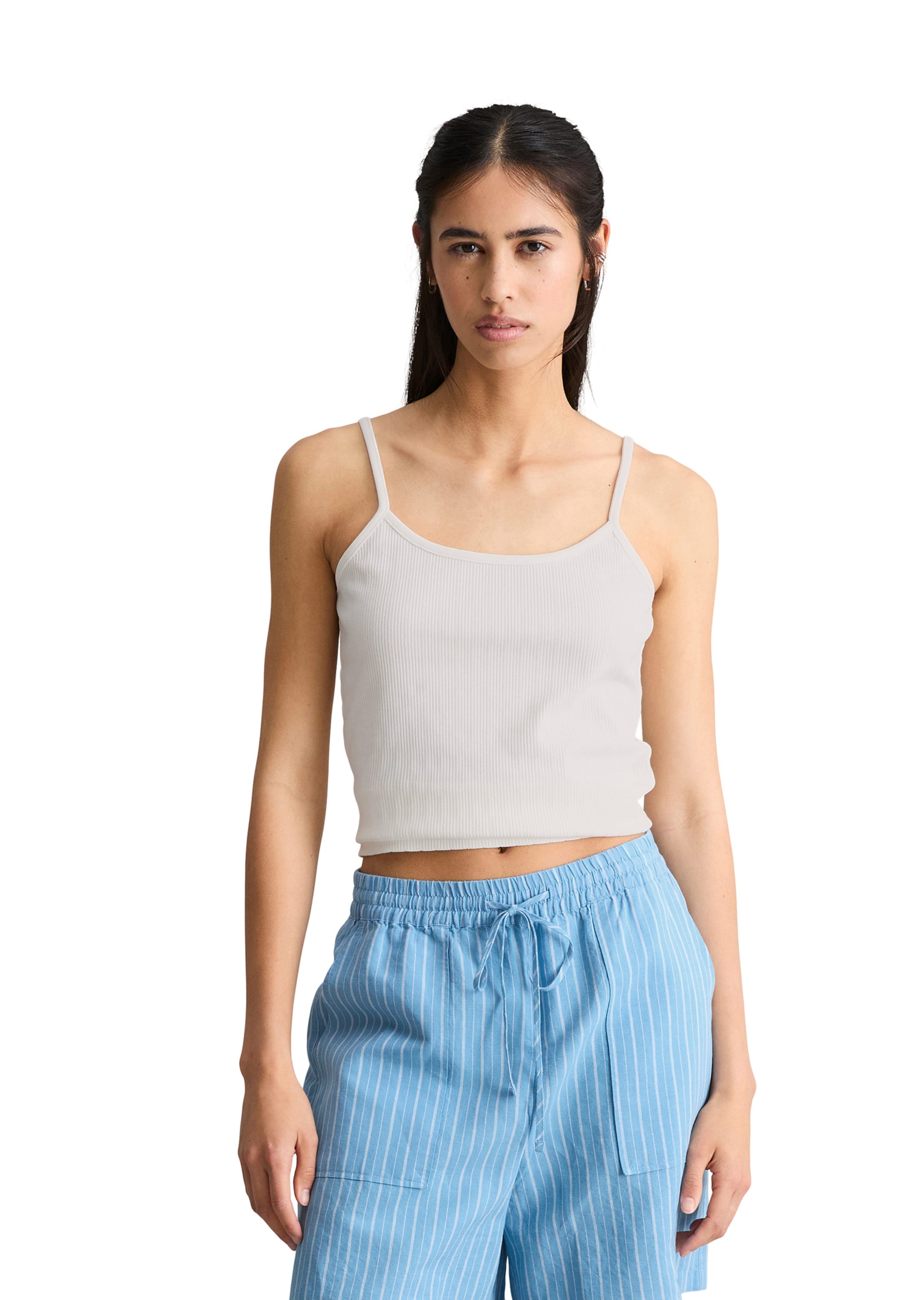 Marc O'Polo DENIM Top in Weiß: Vorderseite