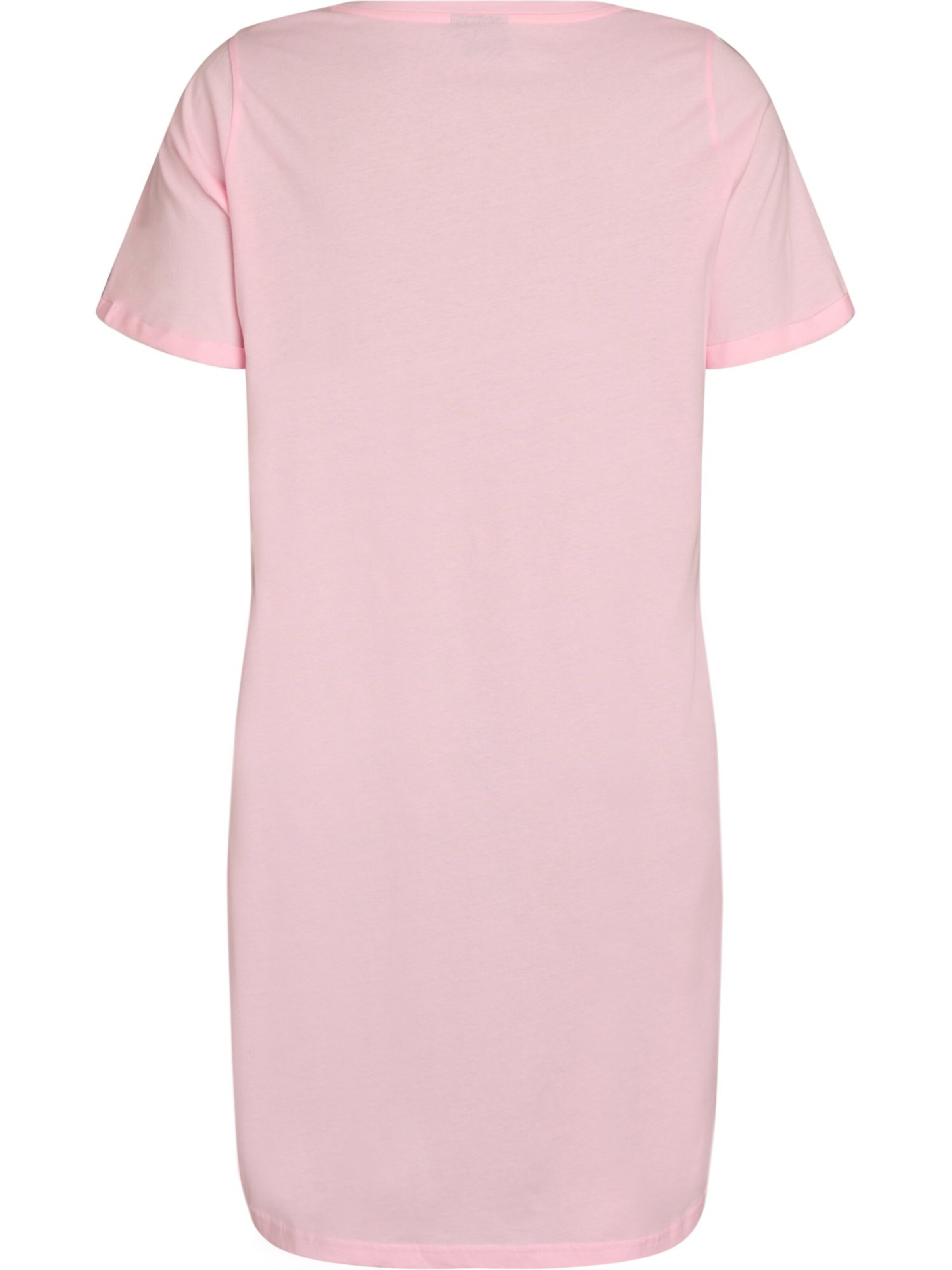Zizzi Nachthemd 'Mally' in Pink