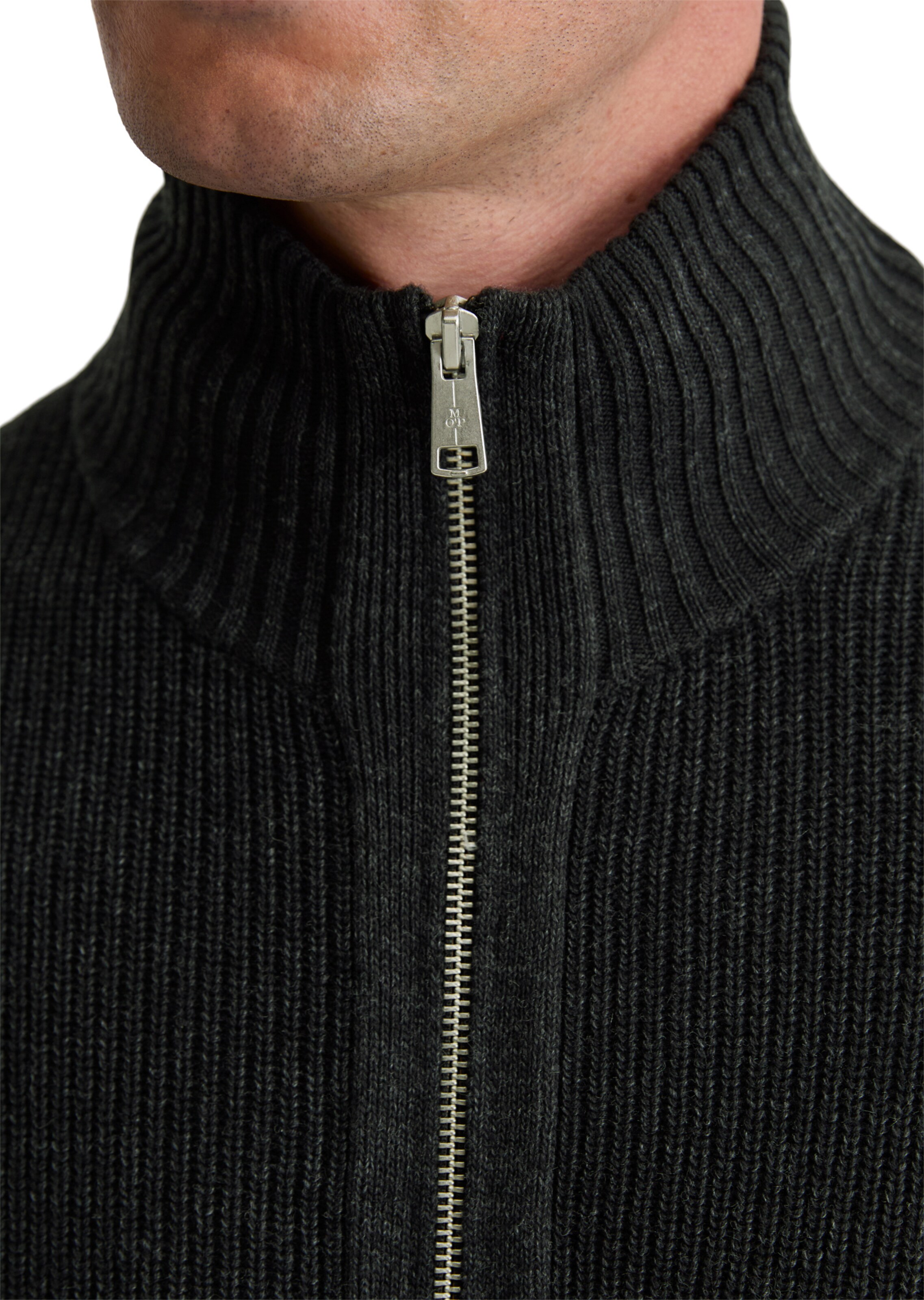 Marc O'Polo Strickjacke in Schwarz