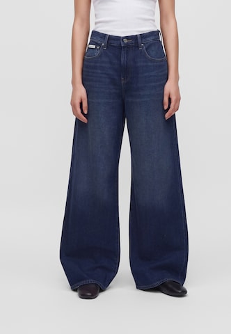 Calvin Klein Jeans Wide leg Τζιν σε μπλε: μπροστά