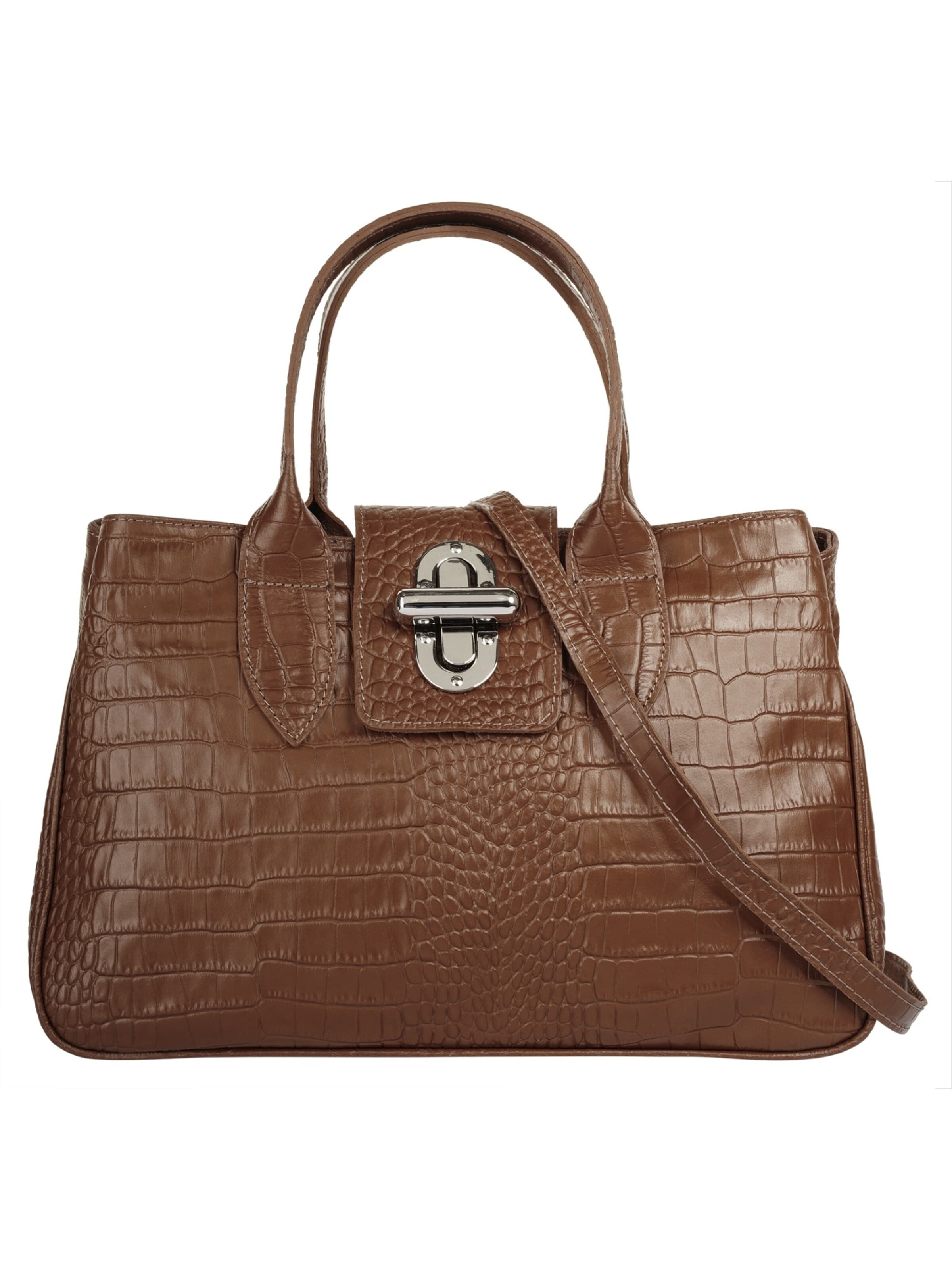 Cluty Handbag in Brown: front