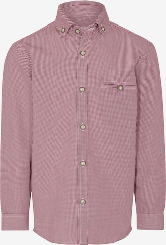 SPIETH & WENSKY Regular fit Overhemd 'Till' in Rood: voorkant