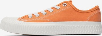 Baskets basses Bianco en orange : devant