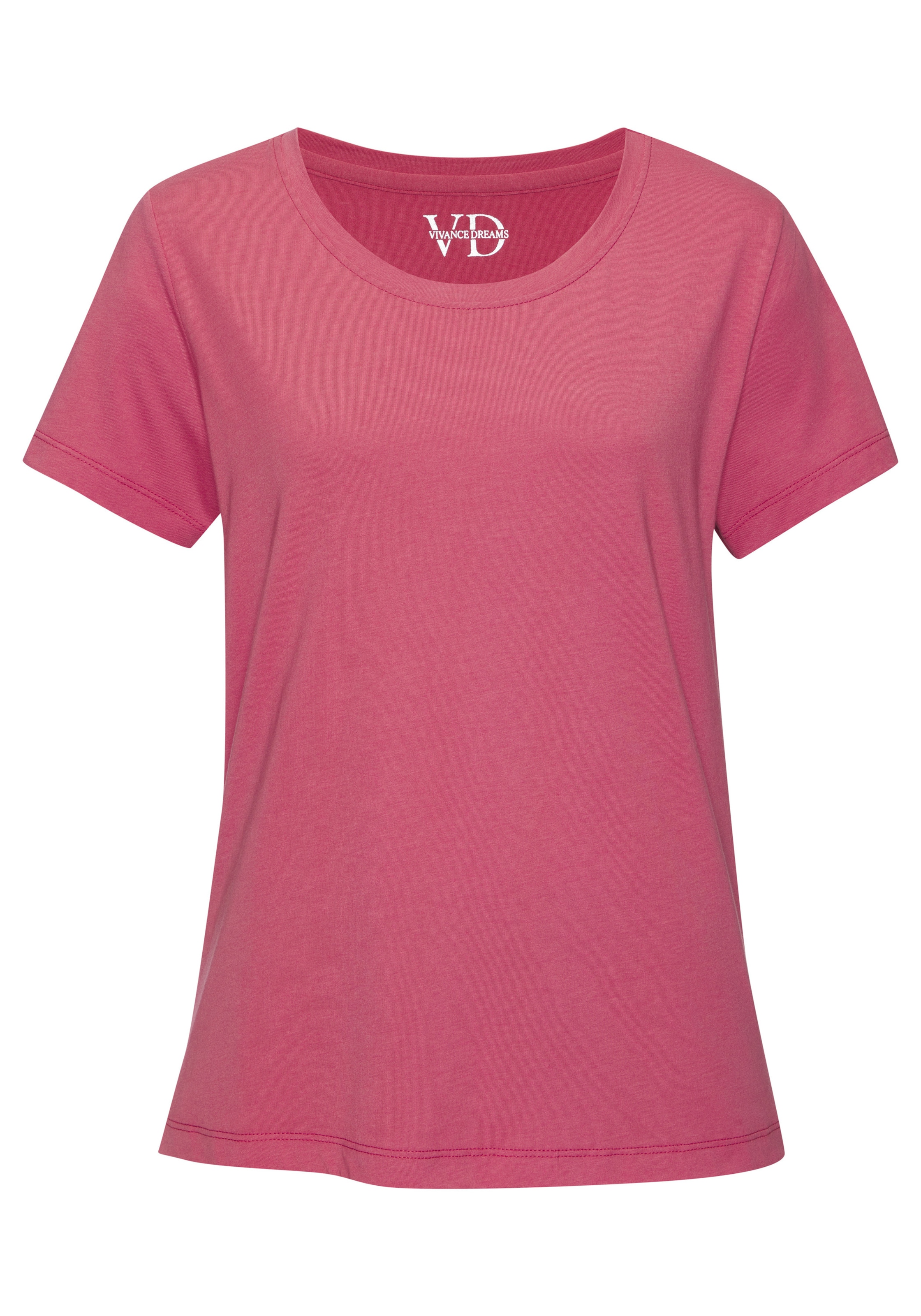 VIVANCE - Camiseta para dormir en rojo: frente