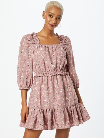 In The Style Dress 'SQUARE' in Pink: front