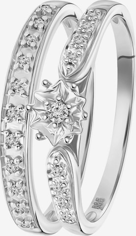 Lucardi Ring in Zilver: voorkant