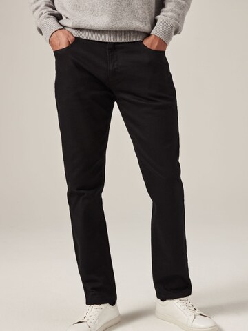Next Regular Jeans in Black: front