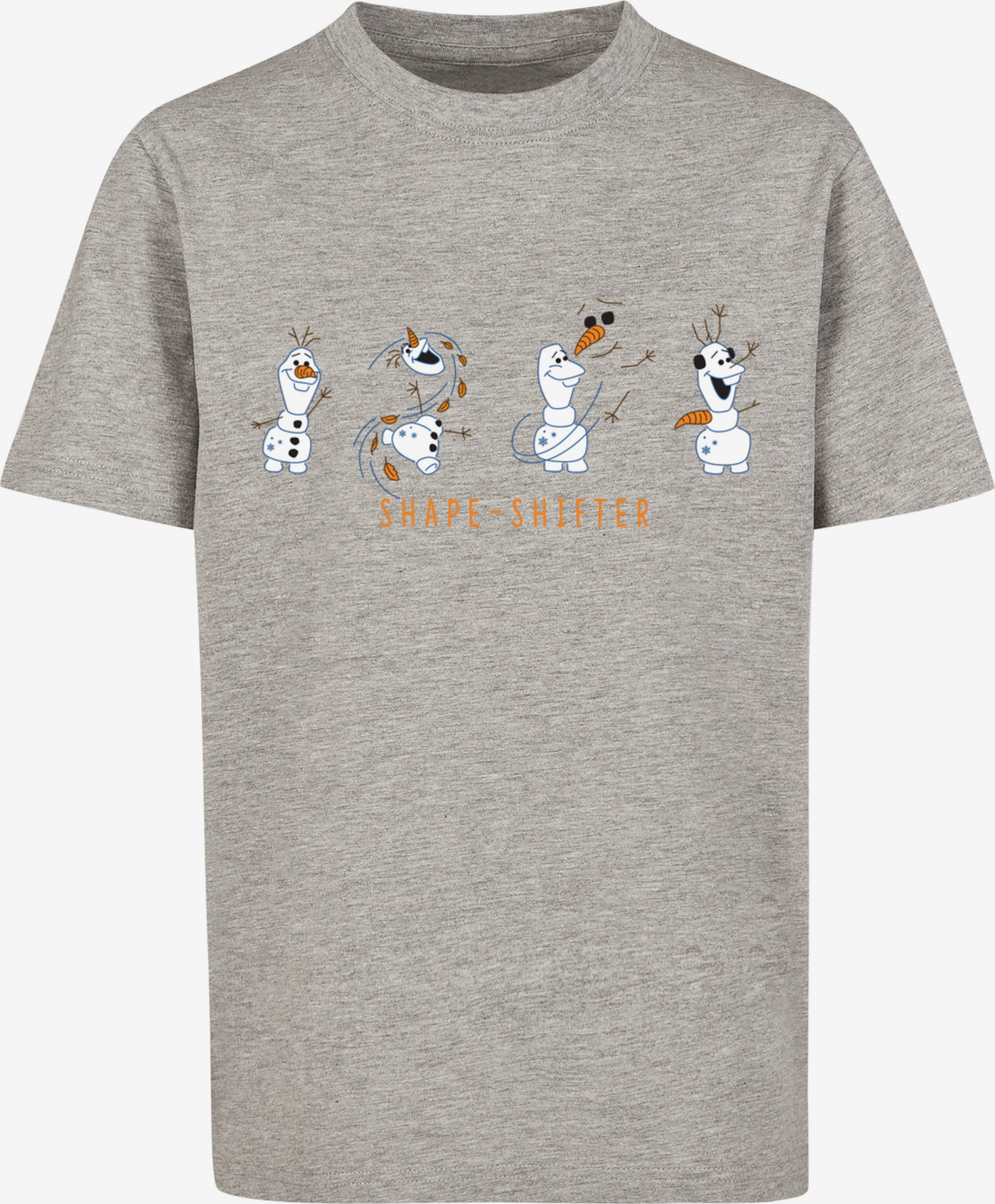 F4NT4STIC Shirt 'Disney Frozen 2 Olaf Shape-Shifter' in Mottled Grey |  ABOUT YOU