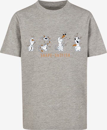 T-Shirt 'Disney Frozen 2 Olaf Shape-Shifter' F4NT4STIC en gris : devant