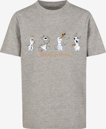 Maglietta 'Disney Frozen 2 Olaf Shape-Shifter' di F4NT4STIC in grigio: frontale