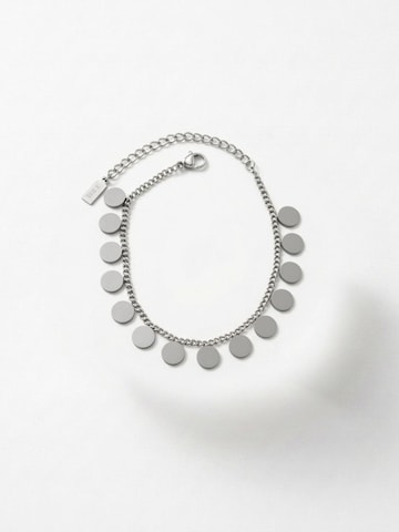 DNSK Copenhagen Armbånd 'NORA Waterproof Silver Stainless Steel Multi Bracelet – Brushed Finish' i sølv: forside