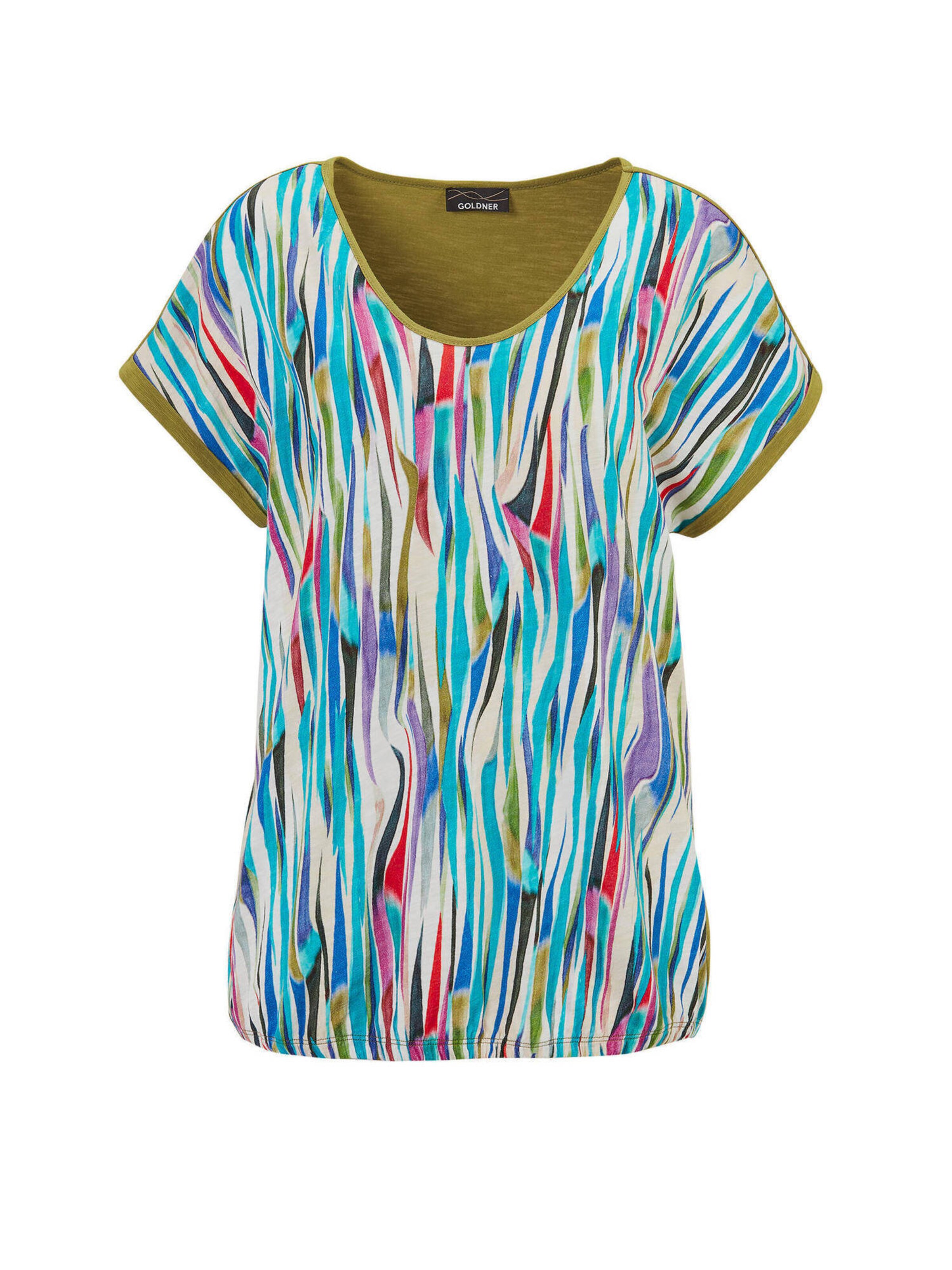 Goldner T-shirt en mélange de couleurs, Vue avec produit