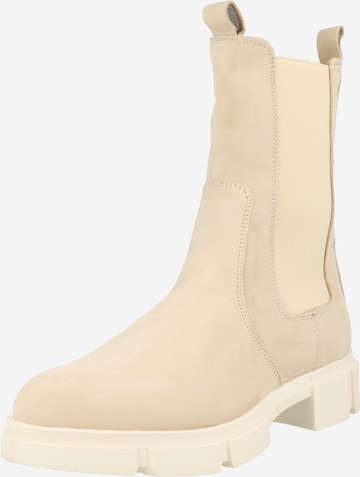 PS Poelman Chelsea boots in Beige: voorkant