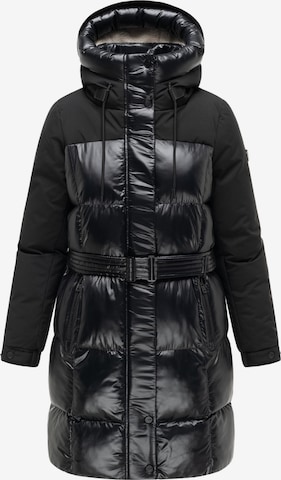 Cappotto invernale 'Mandelkuss' di NAVAHOO in nero: frontale