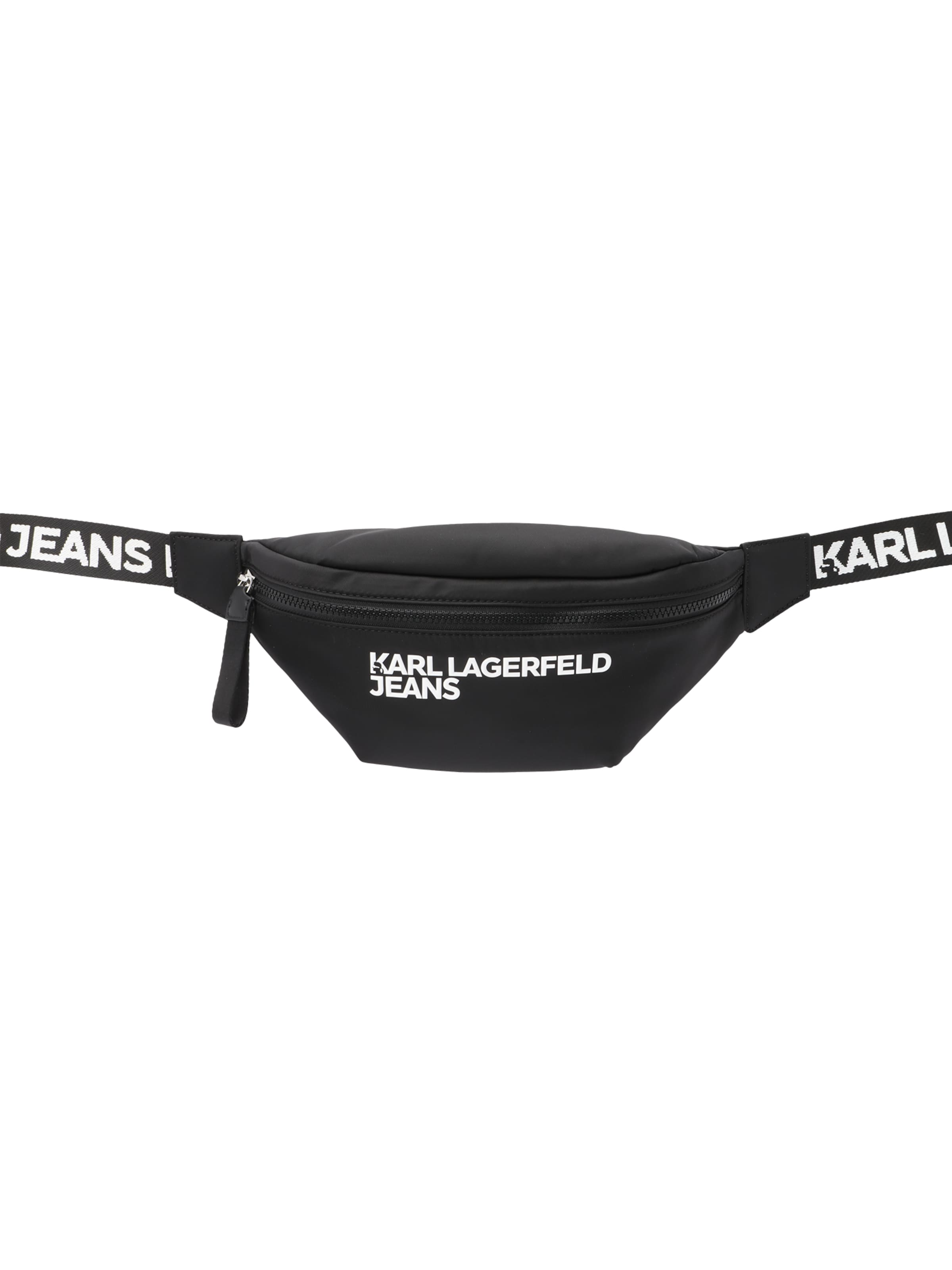 KARL LAGERFELD JEANS Ledvinka 'ESSENTIAL' – černá: přední strana