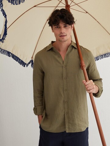 SILK & CASHMERE Shirt in Green