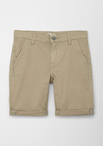 Coupe slim Pantalon 'SEATTLE' s.Oliver en marron