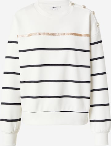 ONLY Sweatshirt 'ONLUMA' in Wit: voorkant
