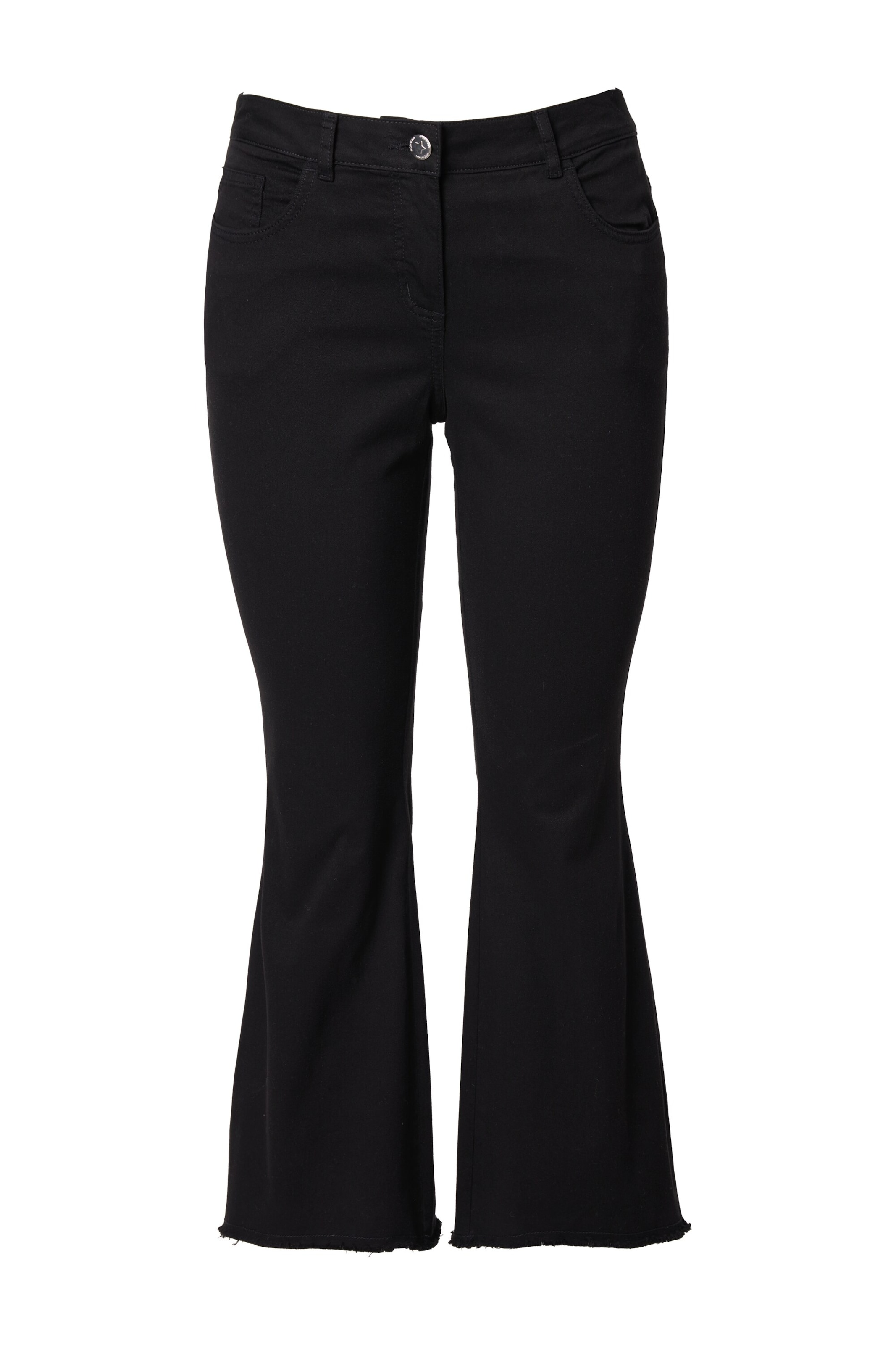 Angel of Style Flared Jeans in Schwarz: Vorderseite