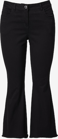 Angel of Style Flared Jeans in Black: front