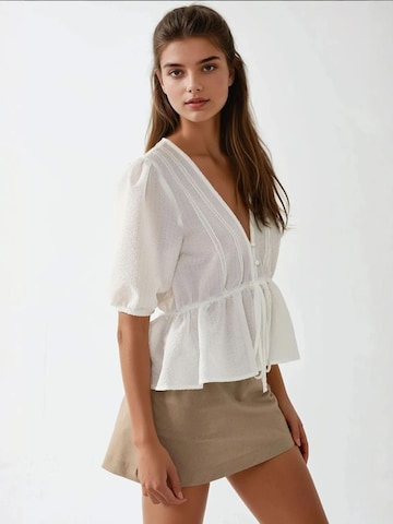 Hiccup Bluse in Weiß