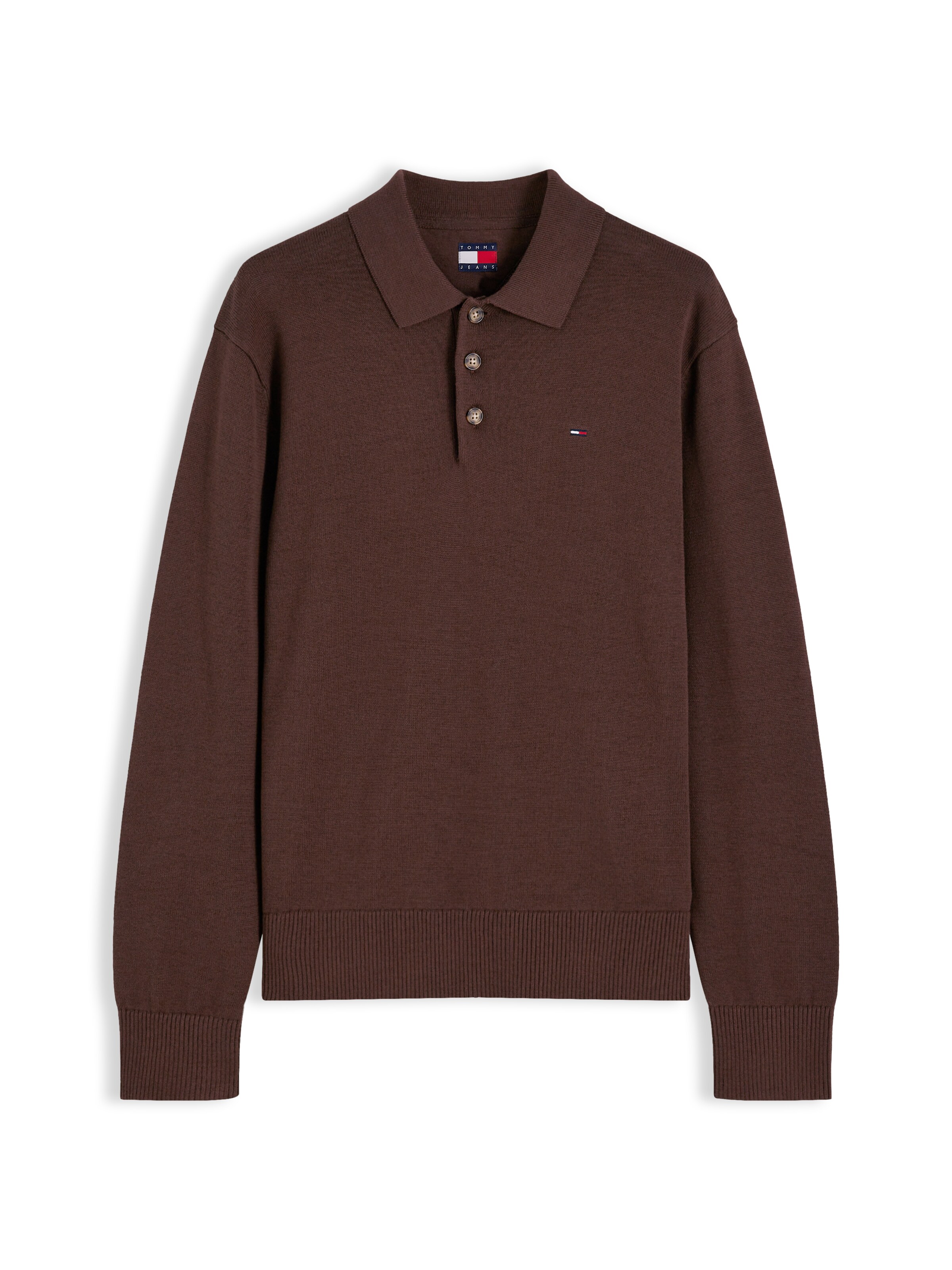 Tommy Jeans - Pullover 'ESSENTIAL' em castanho: frente