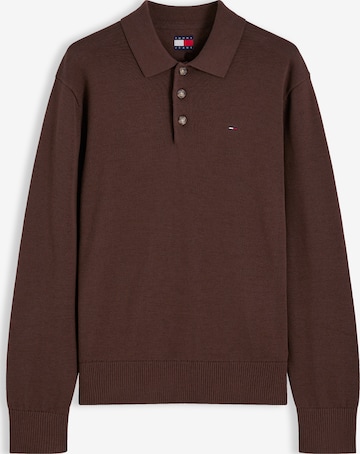 Tommy Jeans - Pullover 'ESSENTIAL' em castanho: frente