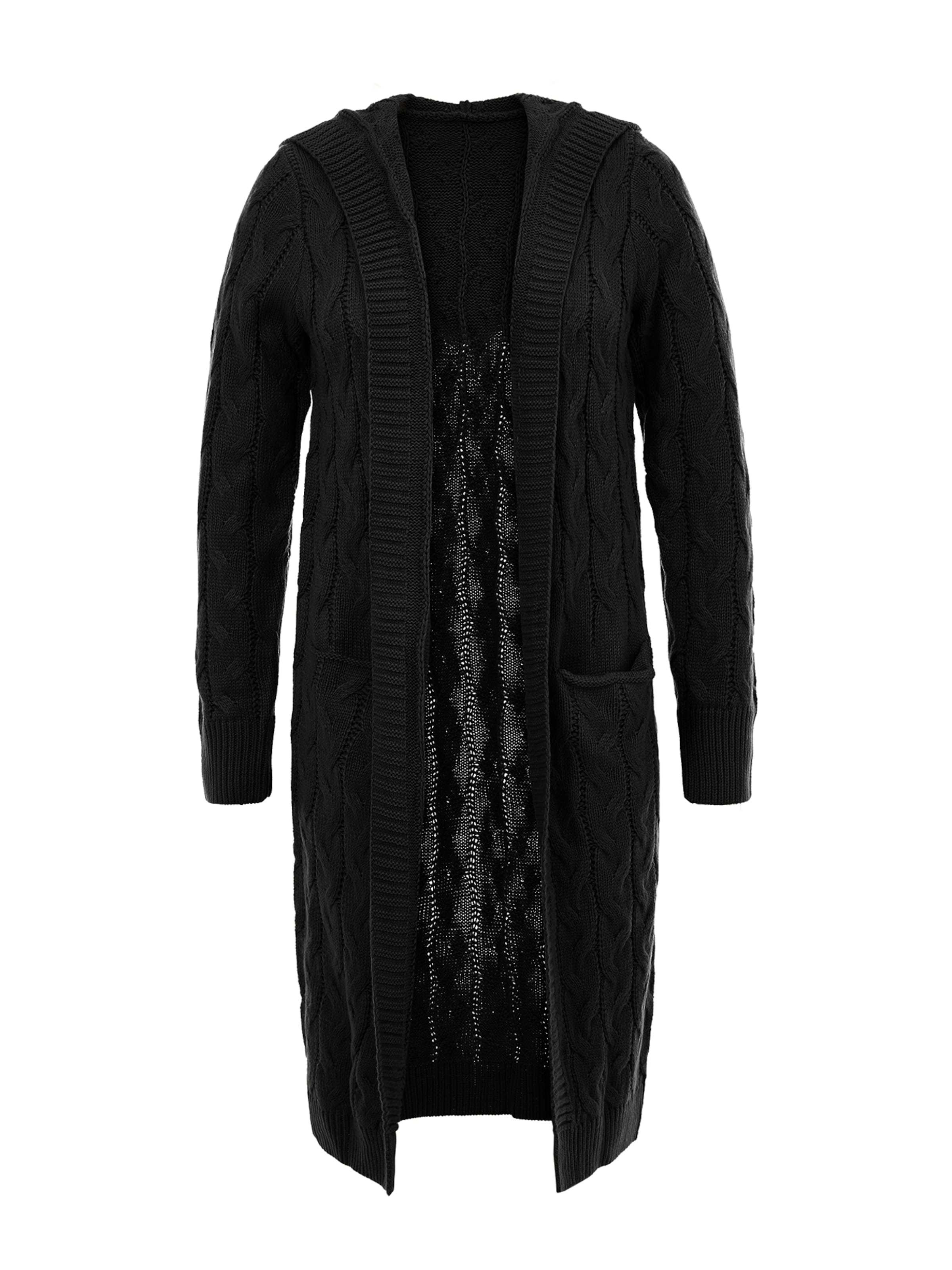 Imily Bela Πλεκτό παλτό σε μαύρο: μπροστά