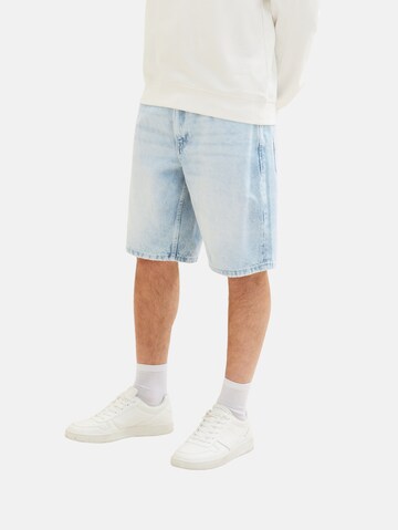 TOM TAILOR DENIM Regular Shorts in Blau: predná strana