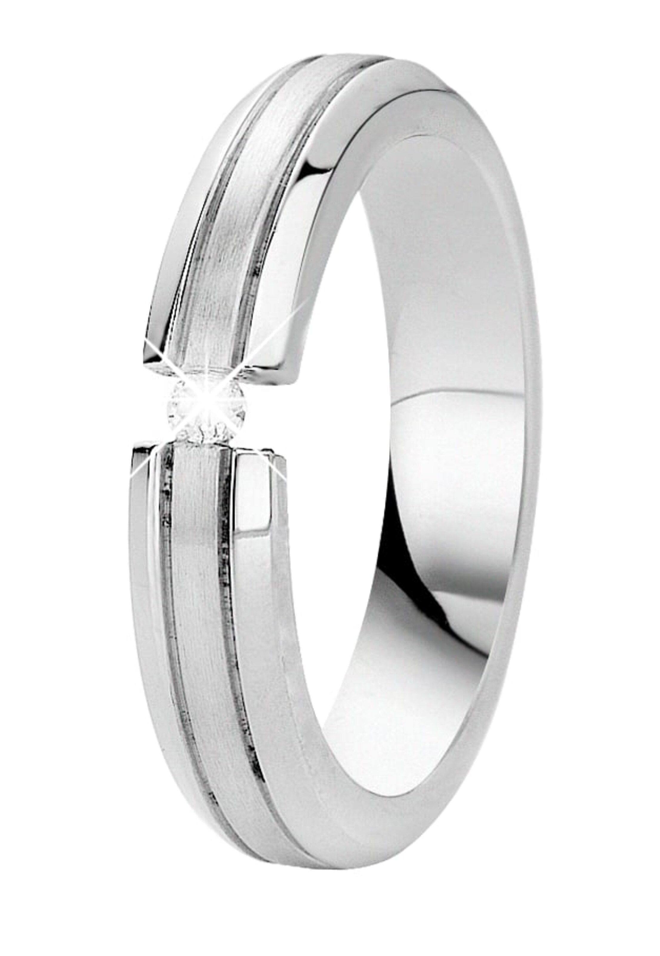 Lucardi Ring in Silver