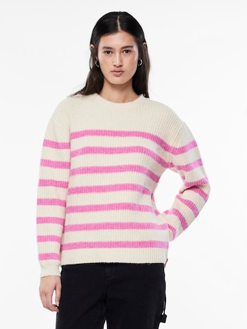 PIECES - Pullover 'KLARA' em bege: frente