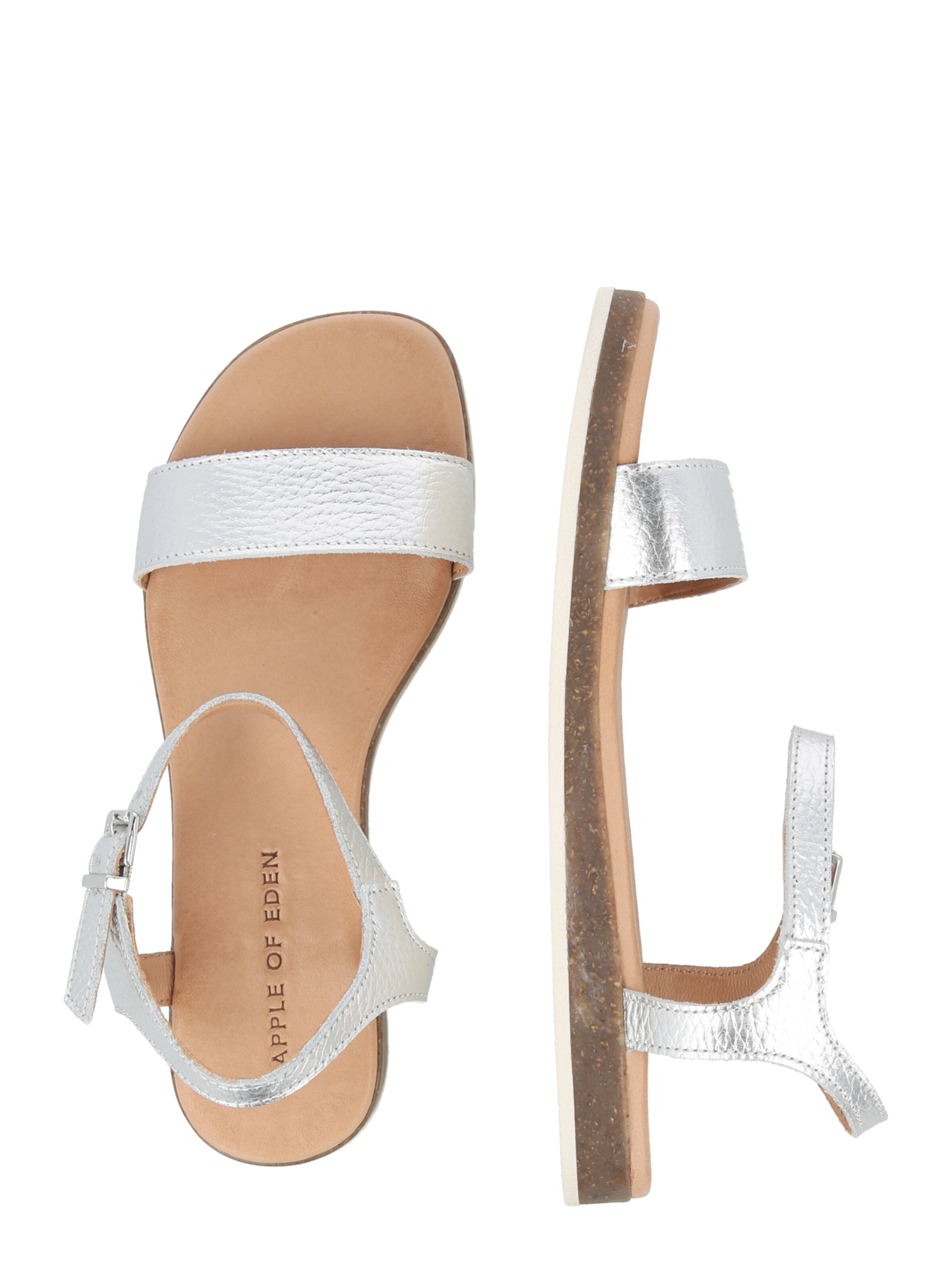 Apple of Eden - Sandalias con hebilla 'ISA' en plata