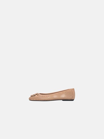 PINKO Baleriny 'PINKO MAX 11 BALLERINA NAPPA Scarpe' w kolorze beżowy